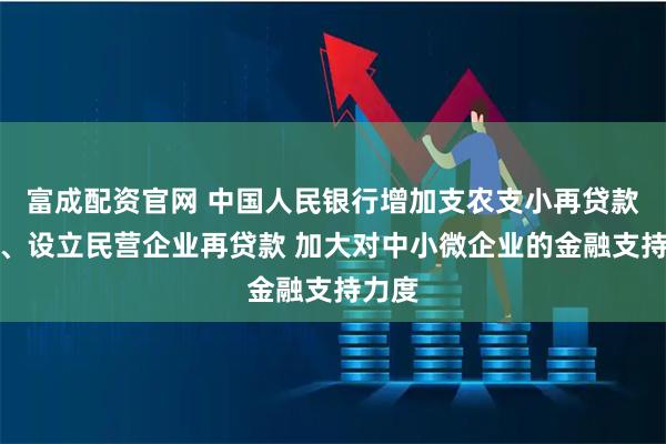 富成配资官网 中国人民银行增加支农支小再贷款额度、设立民营企业再贷款 加大对中小微企业的金融支持力度